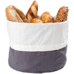 XL-Brotkorb aus 100% Baumwolle, verschliessbare Kordel, waschbar, Ø 25 cm