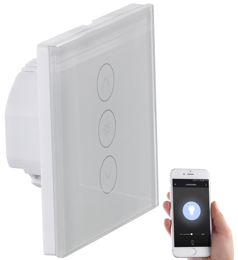 Touch-Lichtschalter & Dimmer, kompatibel zu Amazon Alexa & Google Assistant Touch-Lichtschalter & Dimmer, kompatibel zu Amazon Alexa & Google Assistant