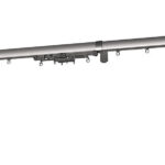 2er-Set Teleskop-Gardinenstangen elektrischer Antrieb, WLAN & App, 172-306 cm