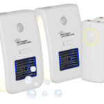 2er-Set 2in1-Ionisator-Luftreiniger & Nachtlicht, Fernbedienung, Timer