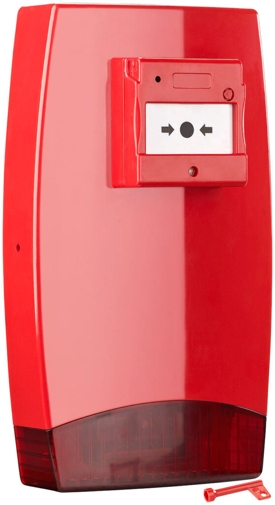 Personen-Alarmmelder mit akustischem Signal & Blinklicht Personen-Alarmmelder mit akustischem Signal & Blinklicht