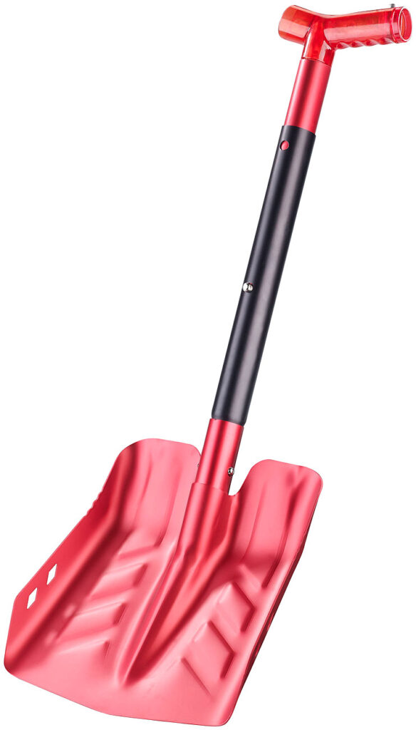 Ausziehbare Aluminium-Schneeschaufel mit Säge