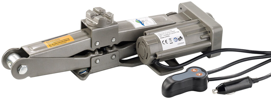 Elektrischer Wagenheber, 12 V, 750 kg Hubkraft, für Autos bis 2 t Elektrischer Wagenheber, 12 V, 750 kg Hubkraft, für Autos bis 2 t