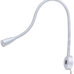 LED-Bett- & Leseleuchte mit Schwanenhals & USB-Ladebuchse, 3 W, 180 lm