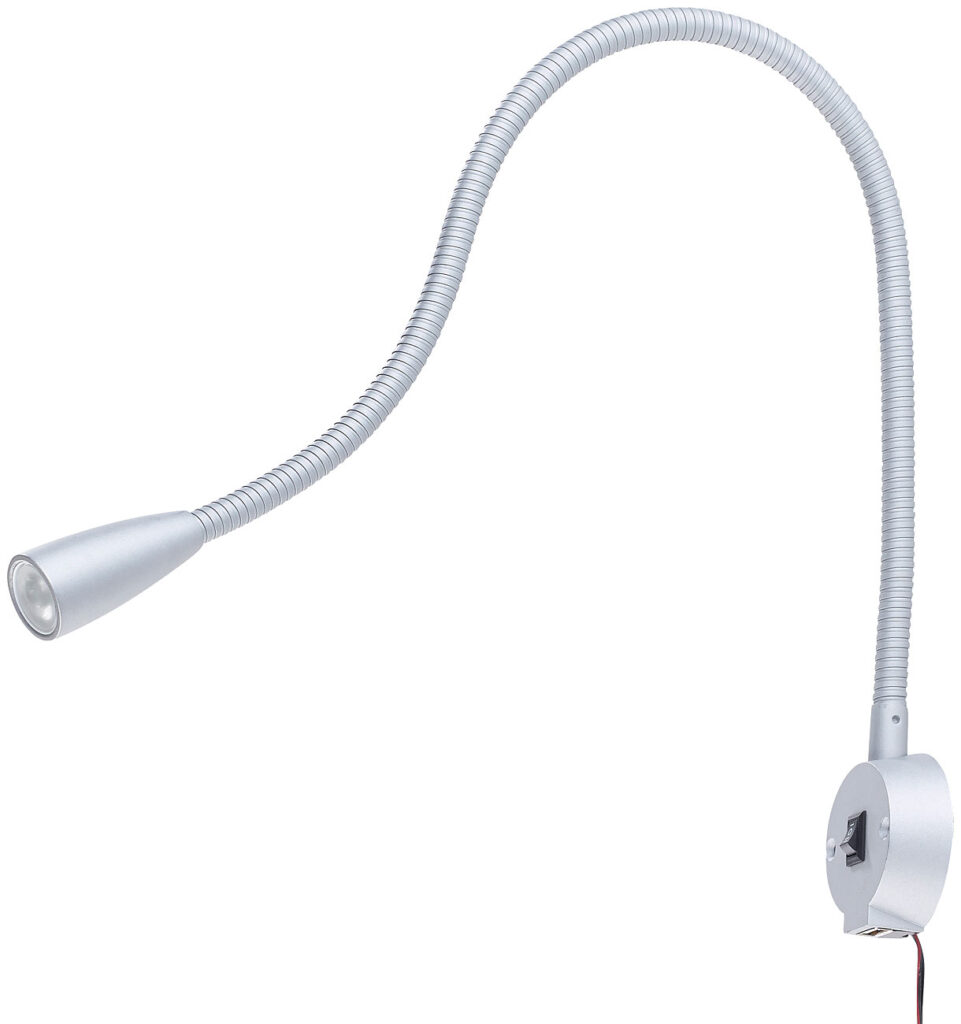 LED-Bett- & Leseleuchte mit Schwanenhals & USB-Ladebuchse, 3 W, 180 lm