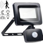 Mini-LED-Fluter, PIR-Bewegungssensor, 10 Watt, 800 lm, warmweiss, IP44