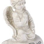 Schutzengel-Figur mit Solar-LED-Licht, 7 LEDs, 20 cm, IP44