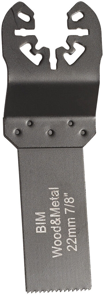 Bimetall-Tauchsägeblatt für Multitools, 22 mm, HSS, Schnellspannung Bimetall-Tauchsägeblatt für Multitools, 22 mm, HSS, Schnellspannung