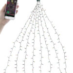 Christbaum-Überwurf-Lichterkette, 320 RGBW-LEDs, Bluetooth & App, IP44