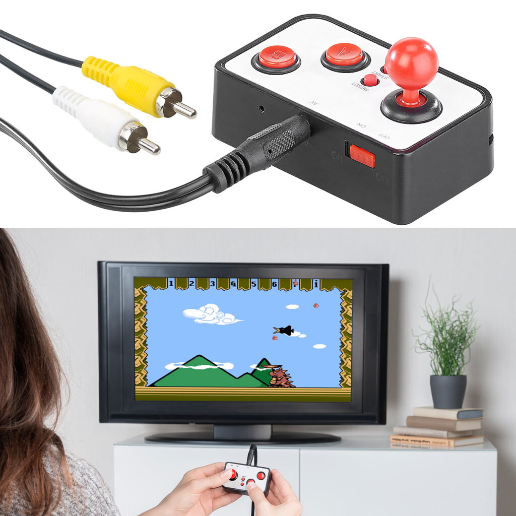 Retro-Videospiel-Controller mit 200 8-Bit-Games und TV-Anschluss Retro-Videospiel-Controller mit 200 8-Bit-Games und TV-Anschluss
