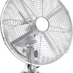 Vollmetall-Tisch-Ventilator im Retro-Look, Oszillation, 35 W, Ø 30 cm