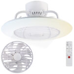 2in1-Deckenleuchte & Ventilator mit Fernbedienung, variable Lichtfarbe