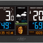 WLAN-Funk-Wetterstation mit Aussensensor, XL-Farbdisplay und App