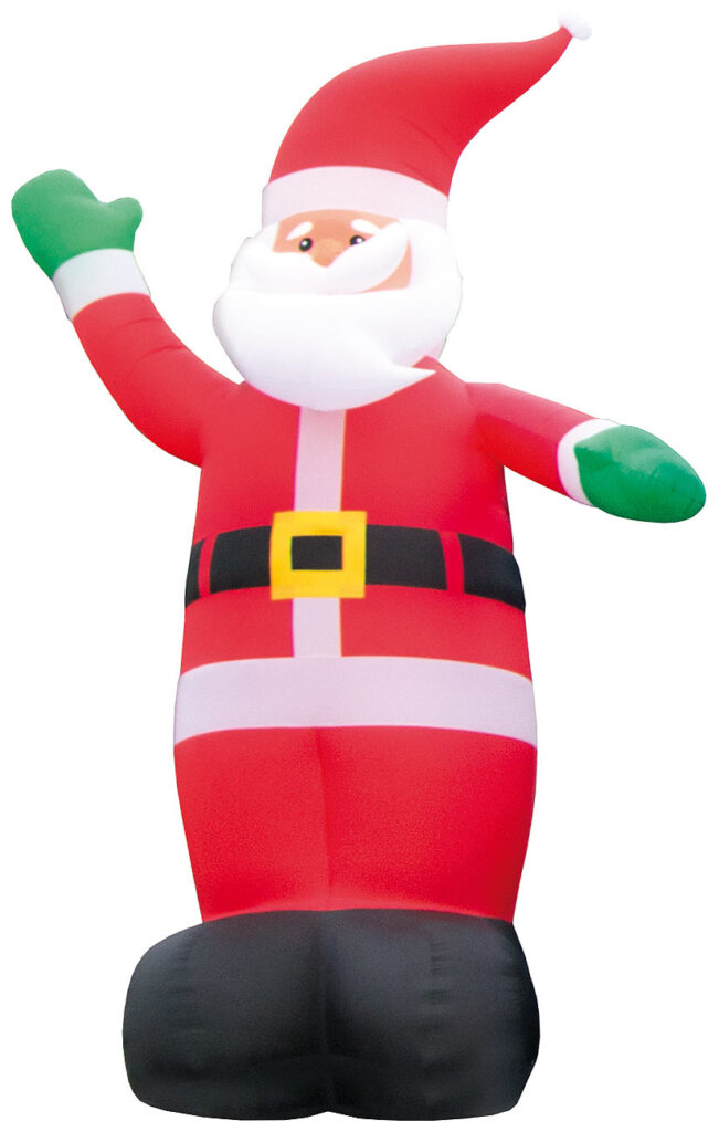 Selbstaufblasender XXL-Weihnachtsmann, 6 m