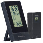 Digitale Wetterstation mit Aussensensor, Prognose, Uhrzeit & Wecker