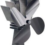Stromloser Kaminofen-Ventilator mit 4 Lüfter-Blättern, für 65 – 345 °C