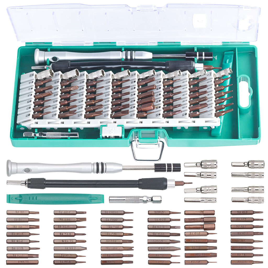 62-tlg. Profi-Schraubendreher-Bit-Set für Elektronik & Feinmechanik 62-tlg. Profi-Schraubendreher-Bit-Set für Elektronik & Feinmechanik