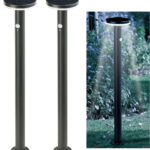 2er-Set Premium-LED-Solar-Wegeleuchte, PIR-Sensor, Nachtlicht, 600 lm