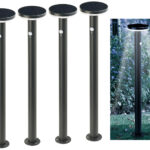 4er-Set Premium-LED-Solar-Wegeleuchte, PIR-Sensor, Nachtlicht, 600 lm