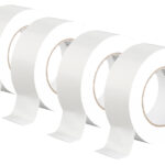 4er-Set Gewebe-Klebeband, reissfest, 48 mm breit, 0,17 mm dick, weiss