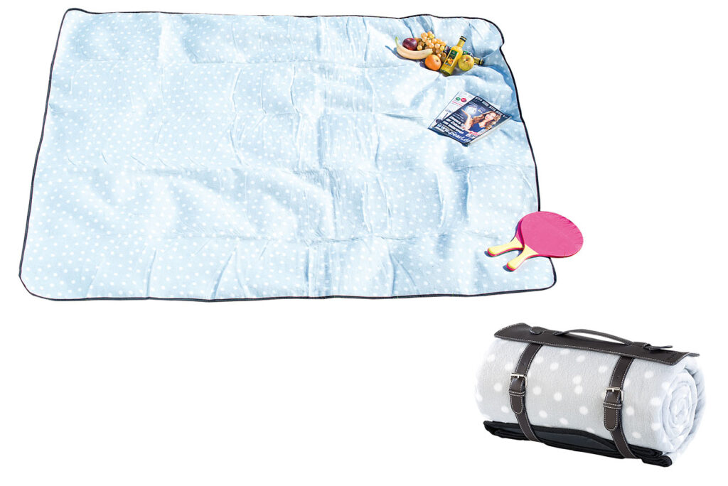Wasserabweisende Fleece-Picknick-Decke, 175 x 200 cm Wasserabweisende Fleece-Picknick-Decke, 175 x 200 cm