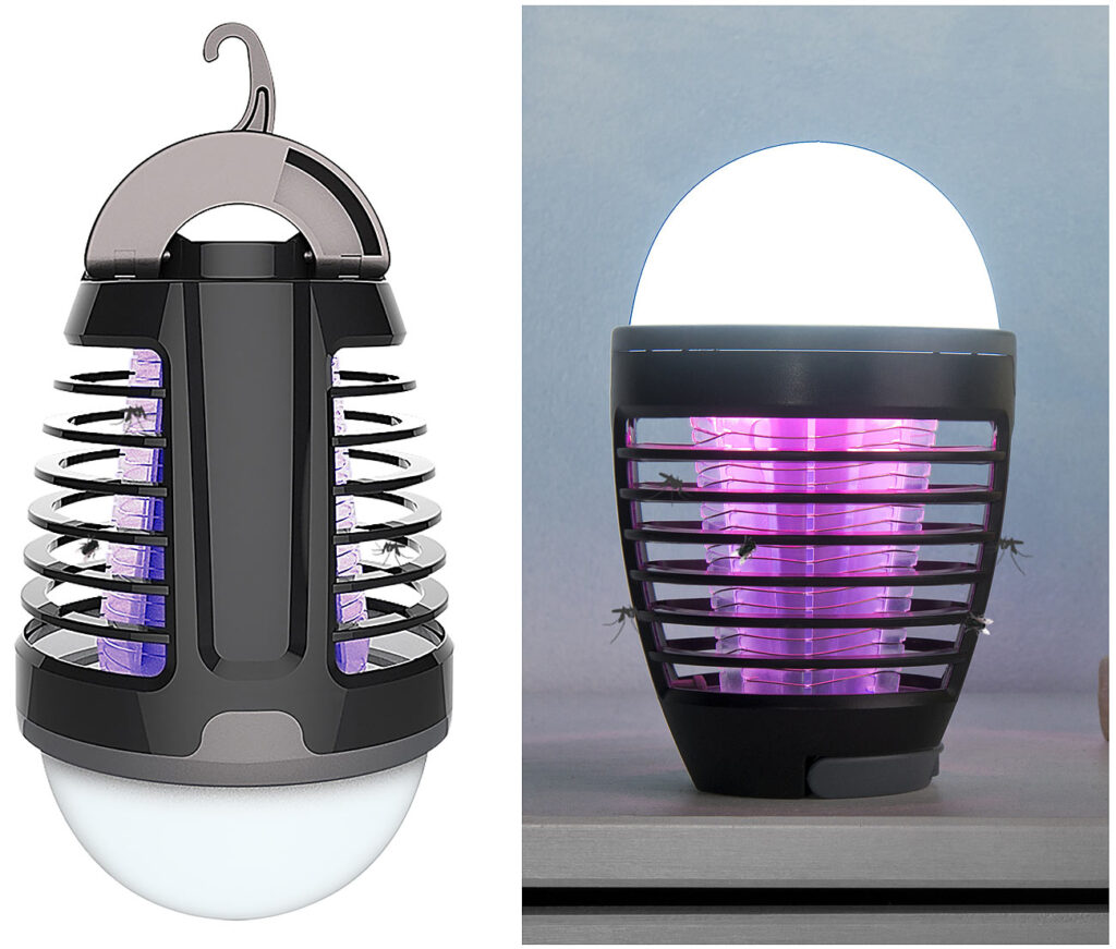 2in1-UV-Insektenvernichter und Camping-Laterne mit Akku, dimmbar, USB 2in1-UV-Insektenvernichter und Camping-Laterne mit Akku, dimmbar, USB