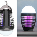 2in1-UV-Insektenvernichter und Camping-Laterne mit Akku, dimmbar, USB