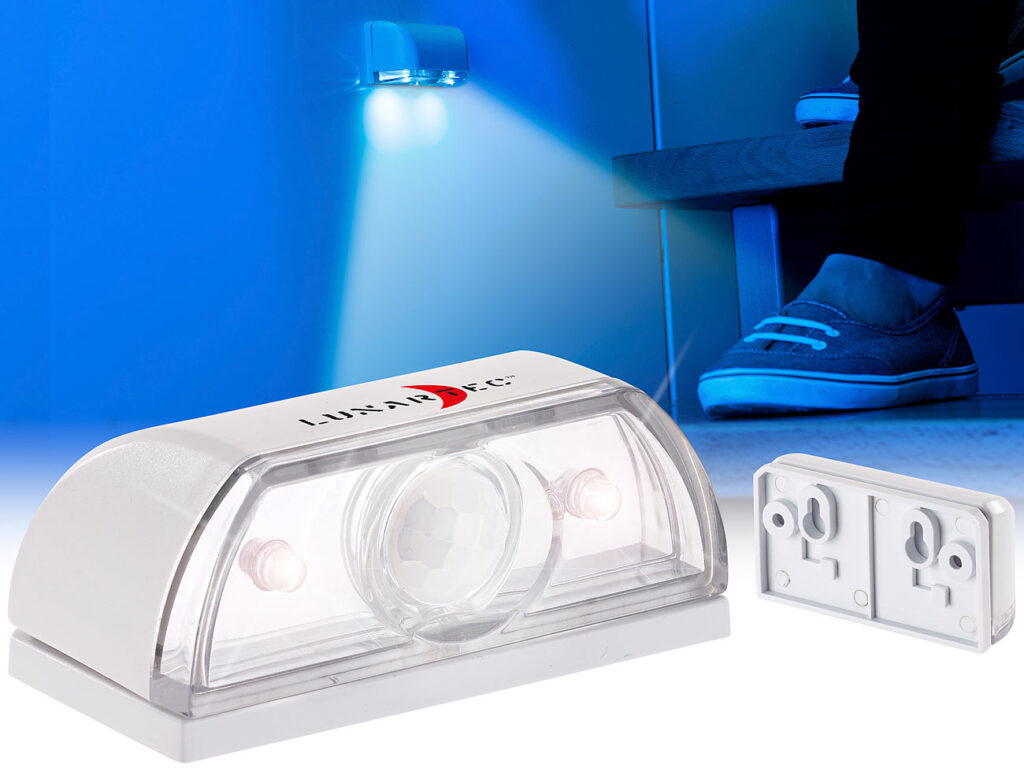 Mini-LED-Treppenleuchte & Nachtlicht, PIR-Bewegungssensor, 5 lm, 0,12W Mini-LED-Treppenleuchte & Nachtlicht, PIR-Bewegungssensor, 5 lm, 0,12W