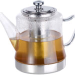 2in1-Glas-Teebereiter & Teekanne für alle Herde, auch Induktion, 1,5 l