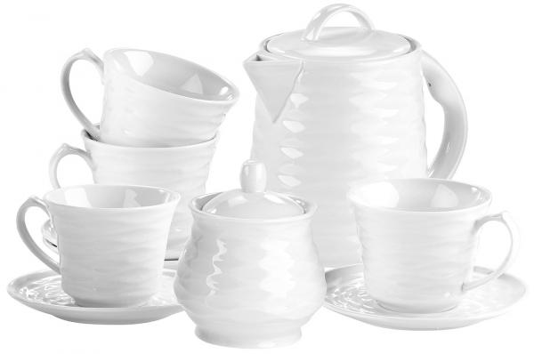 Porzellan-Kaffee- & Tee-Service, 10-teilig