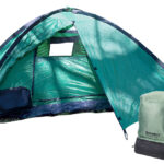 Ultrakompaktes Rucksack-Kuppelzelt, 2 Personen, 1.500 mm Wassersäule