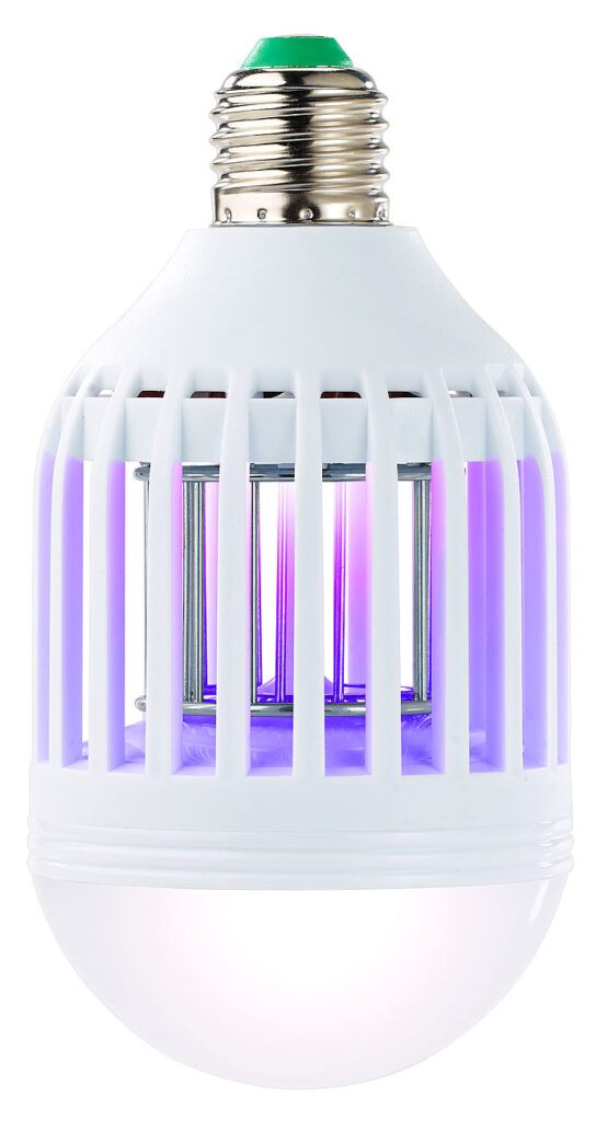 2in1-UV-Insektenkiller & LED-Lampe E27, 9 Watt, 550 lm, tageslichtweiss 2in1-UV-Insektenkiller & LED-Lampe E27, 9 Watt, 550 lm, tageslichtweiss
