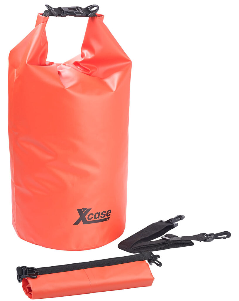 Wasserdichter Packsack, strapazierfähige Industrie-Plane, 20 l, rot Wasserdichter Packsack, strapazierfähige Industrie-Plane, 20 l, rot