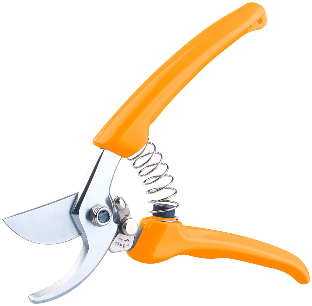 Bypass-Gartenschere mit hochwertigen Carbonstahl-Klingen, 19 cm Bypass-Gartenschere mit hochwertigen Carbonstahl-Klingen, 19 cm