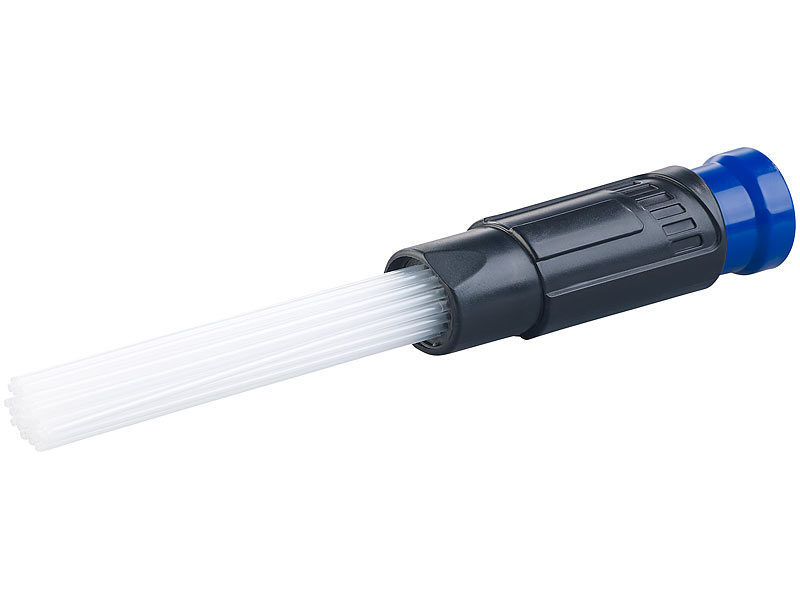 Universal-Staubsauger-Aufsatz mit 30 flexiblen Saug-Röhrchen Universal-Staubsauger-Aufsatz mit 30 flexiblen Saug-Röhrchen