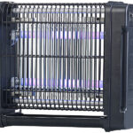 UV-Insektenvernichter mit Rundum-Gitter, 2 UV-Röhren, 1.600V, 12 Watt