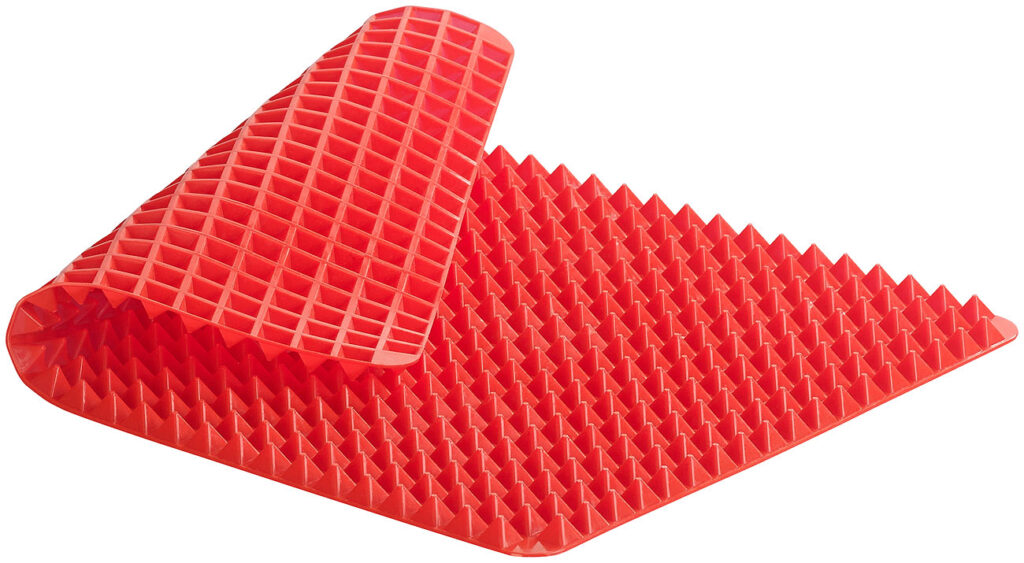 Antihaftbeschichtete Silikon-Backmatte, Pyramiden-Noppen, bis 180 °C Antihaftbeschichtete Silikon-Backmatte, Pyramiden-Noppen, bis 180 °C