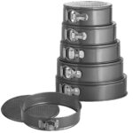 5er-Set Anti-Haft-beschichtete Springformen, Ø 18/20/22/24/26 cm