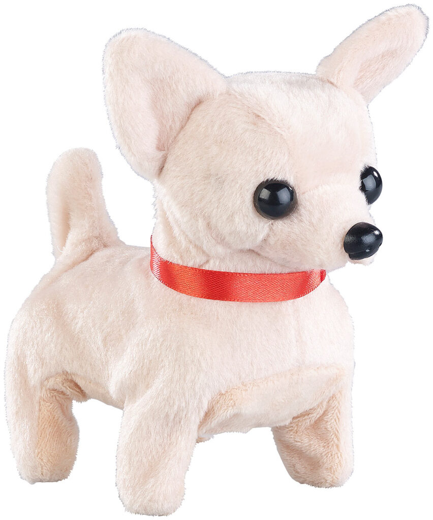 Niedlicher Plüsch-Chihuahua, läuft und bellt, batteriebetrieben Niedlicher Plüsch-Chihuahua, läuft und bellt, batteriebetrieben