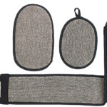 3-teiliges Badeset für Reinigung, Massage & Peeling, Gesicht & Körper