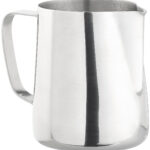 Edelstahl-Kännchen zum Aufschäumen von Milch, mit Mess-Skala, 580 ml