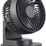 USB-Tischventilator, 3 Stufen, Oszillation, bürstenloser Motor, 5 Watt