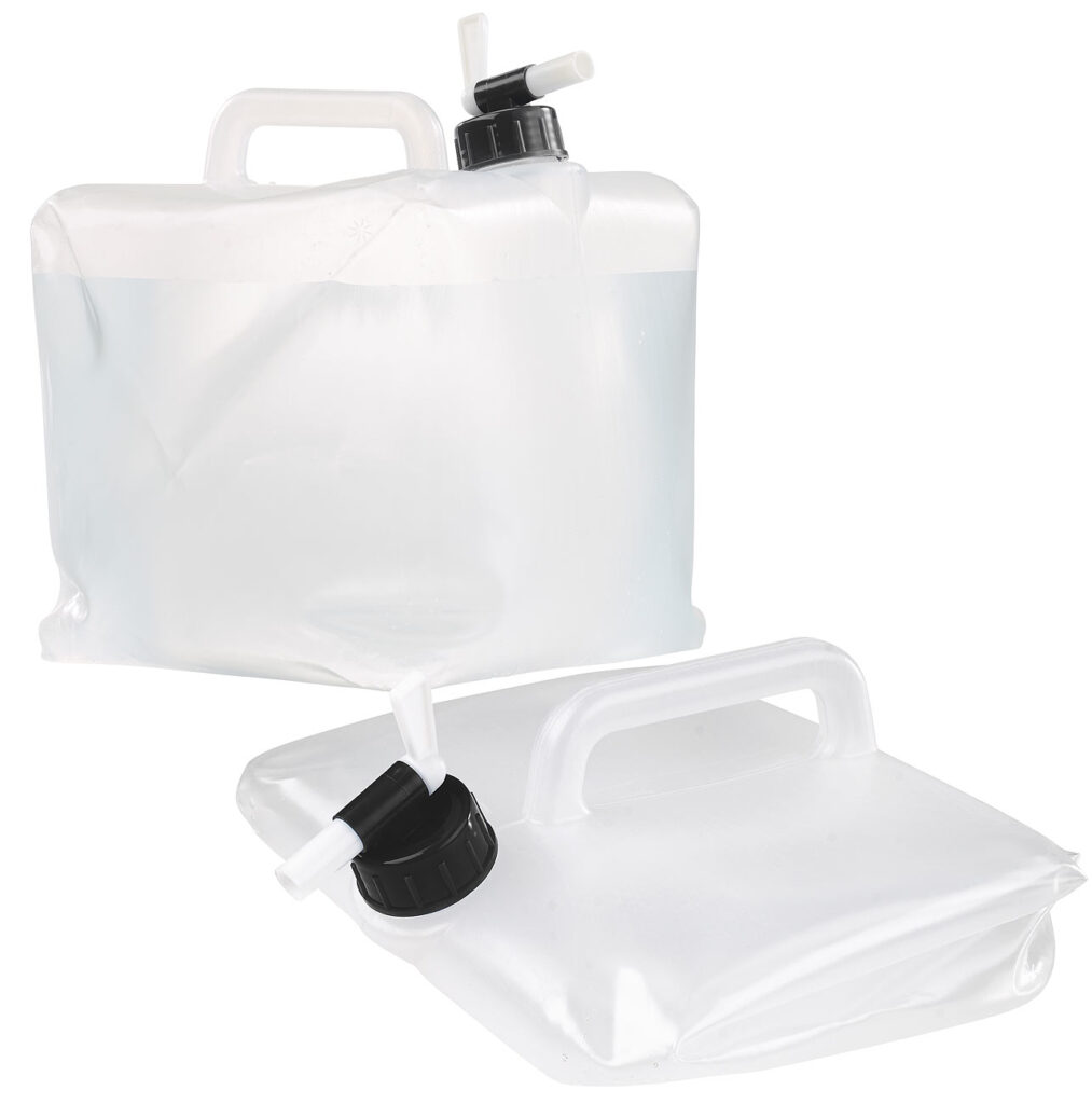 Faltbarer Wasserkanister mit Zapfhahn, 10 Liter, ideal für Trinkwasser Faltbarer Wasserkanister mit Zapfhahn, 10 Liter, ideal für Trinkwasser