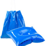 2in1-Strandtasche und aufblasbares Schwimmkissen, 31 x 33 cm
