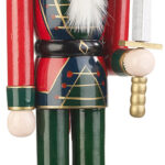 Handbemalter Deko-Nussknacker“Soldat“ im Erzgebirge-Stil, 48,5 cm