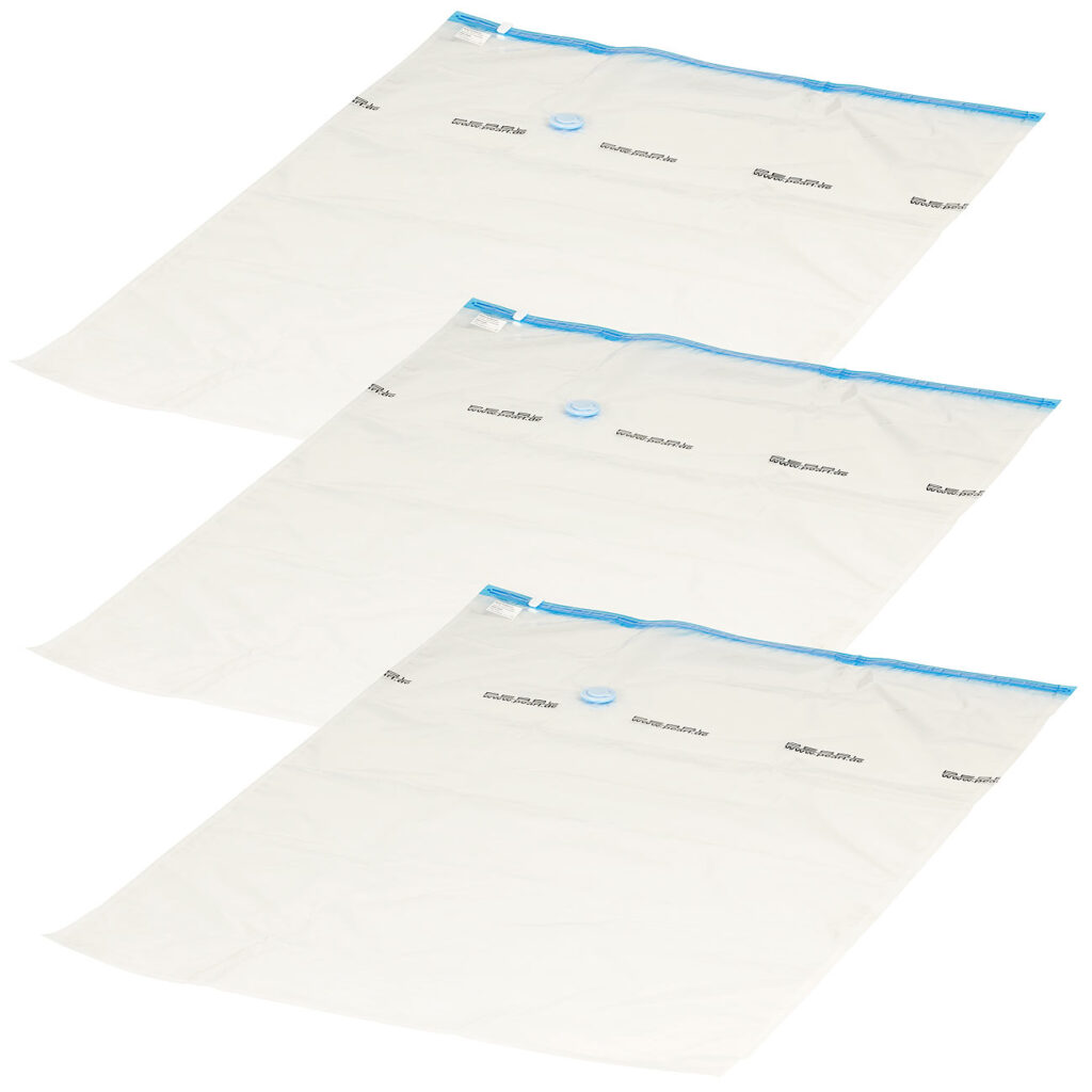 3er-Set Vakuum-Beutel zur Kompression per Staubsauger, 80 x120 cm 3er-Set Vakuum-Beutel zur Kompression per Staubsauger, 80 x120 cm