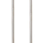 Edelstahl-Gartenfackel „Amor““ im 2er-Set, rostfrei, 280 ml, 110 cm