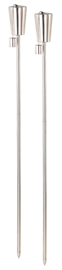 Edelstahl-Gartenfackel „Amor““ im 2er-Set, rostfrei, 280 ml, 110 cm Edelstahl-Gartenfackel „Amor““ im 2er-Set, rostfrei, 280 ml, 110 cm