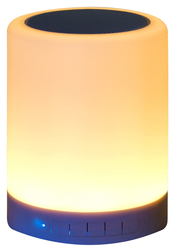 2in1-Lautsprecher, Bluetooth, Akku, LED-Tischleuchte 6 Watt, 160 Lumen 2in1-Lautsprecher, Bluetooth, Akku, LED-Tischleuchte 6 Watt, 160 Lumen