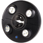 LED-Schirmleuchte LSL-250 mit4 dreh- und dimmbaren Spots, 250 Lumen